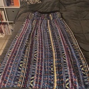 Formal maxi strapless dress